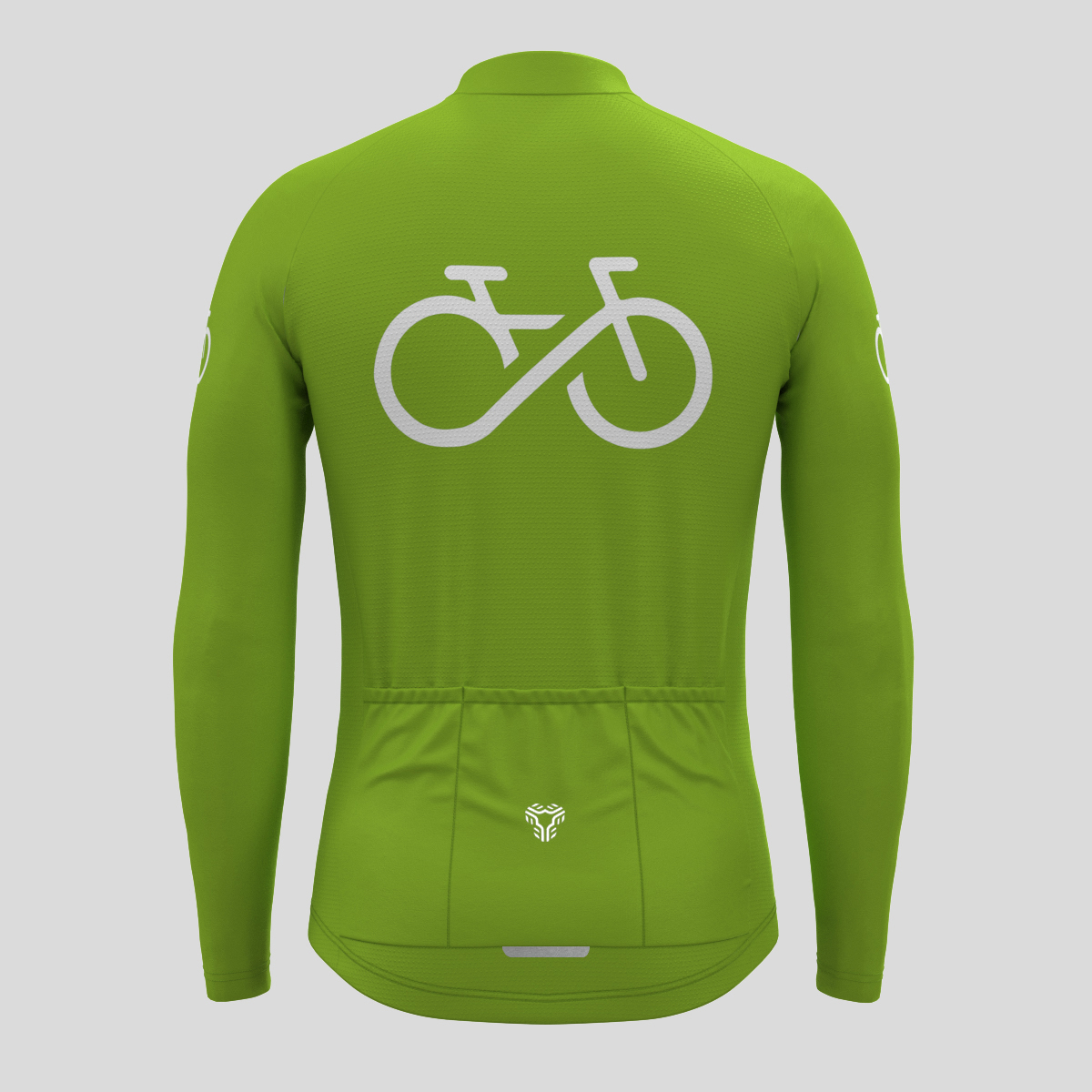 Bike Forever Men's LS Cycling Jersey - Wasabi