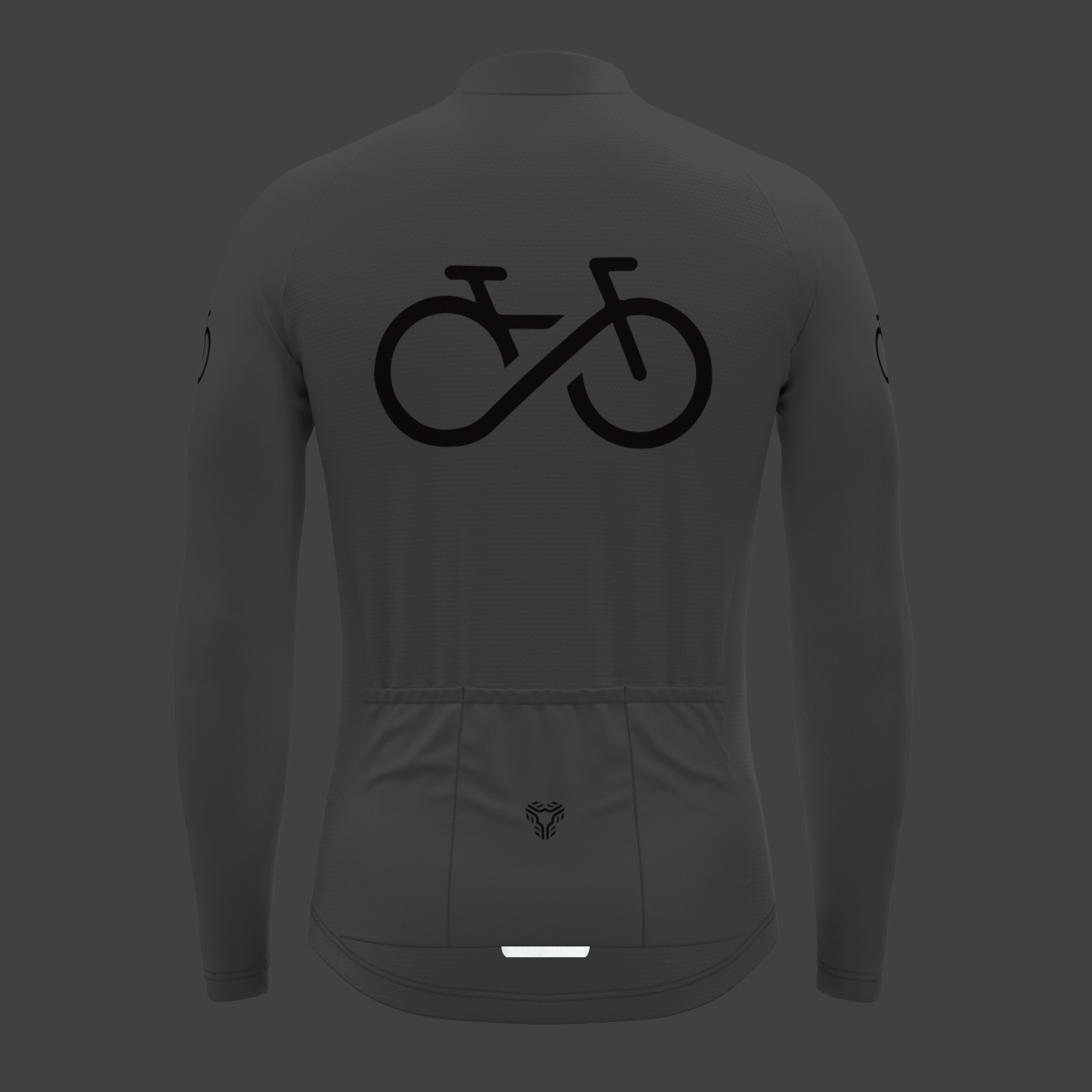 Bike Forever Men's LS Cycling Jersey - White
