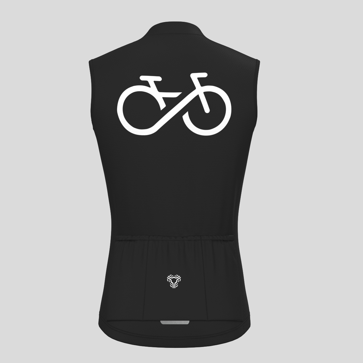 Men's Bike Forever Sleeveless Cycling Jersey - Black