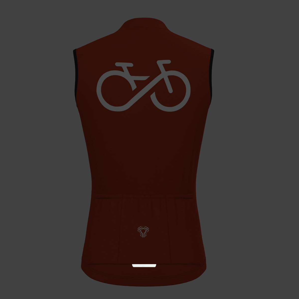 Men's Bike Forever Sleeveless Cycling Jersey - Brick