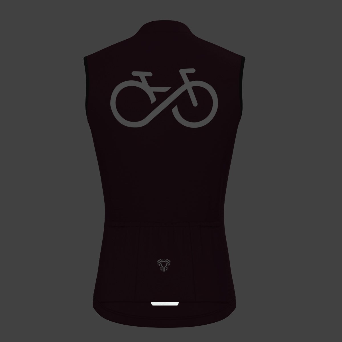 Men's Bike Forever Sleeveless Cycling Jersey - Burgundy