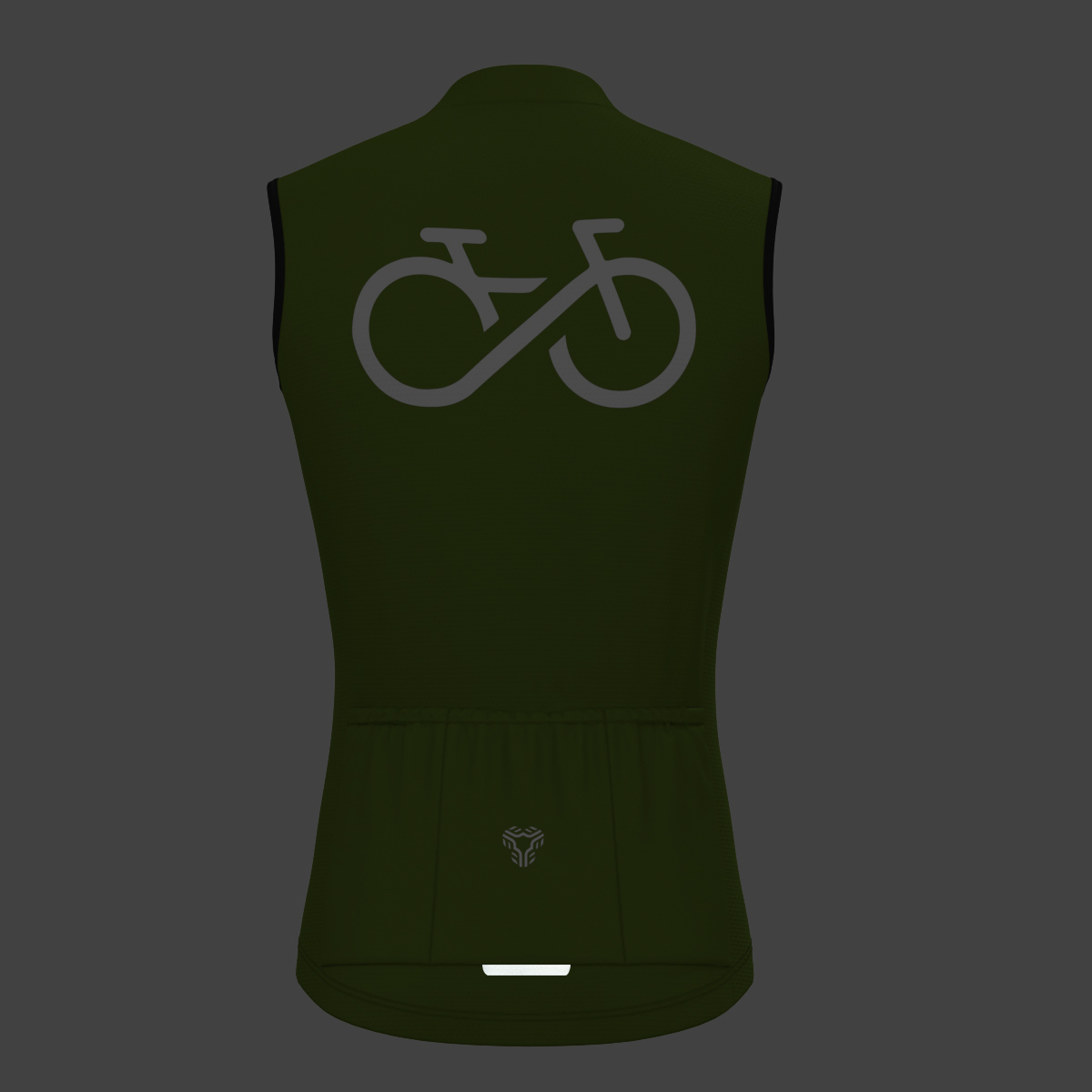 Men's Bike Forever Sleeveless Cycling Jersey - Forest