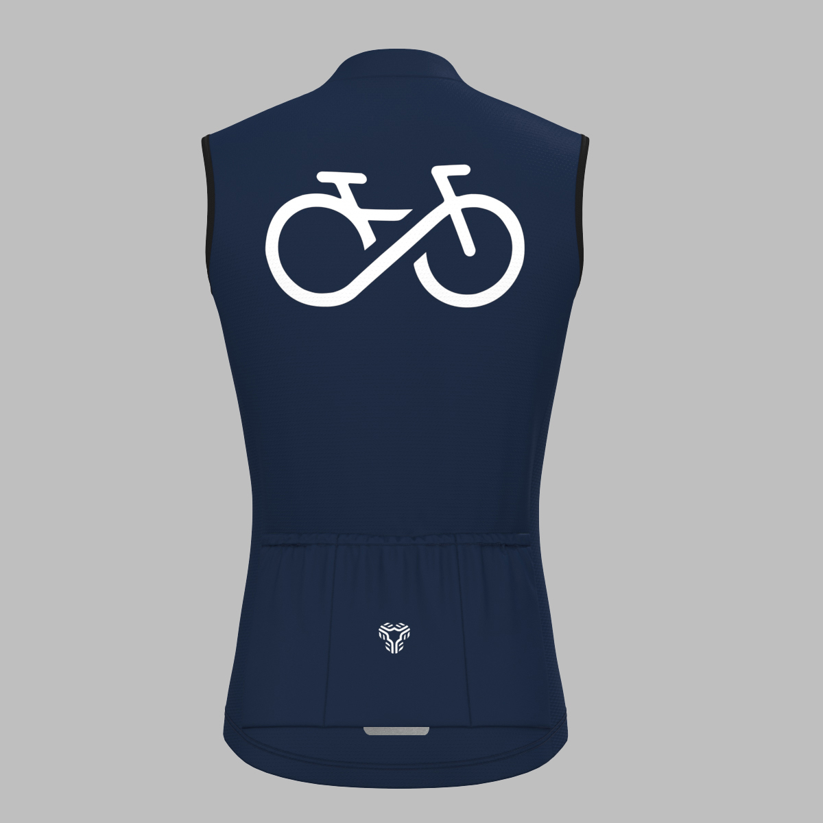 Men's Bike Forever Sleeveless Cycling Jersey - Navy