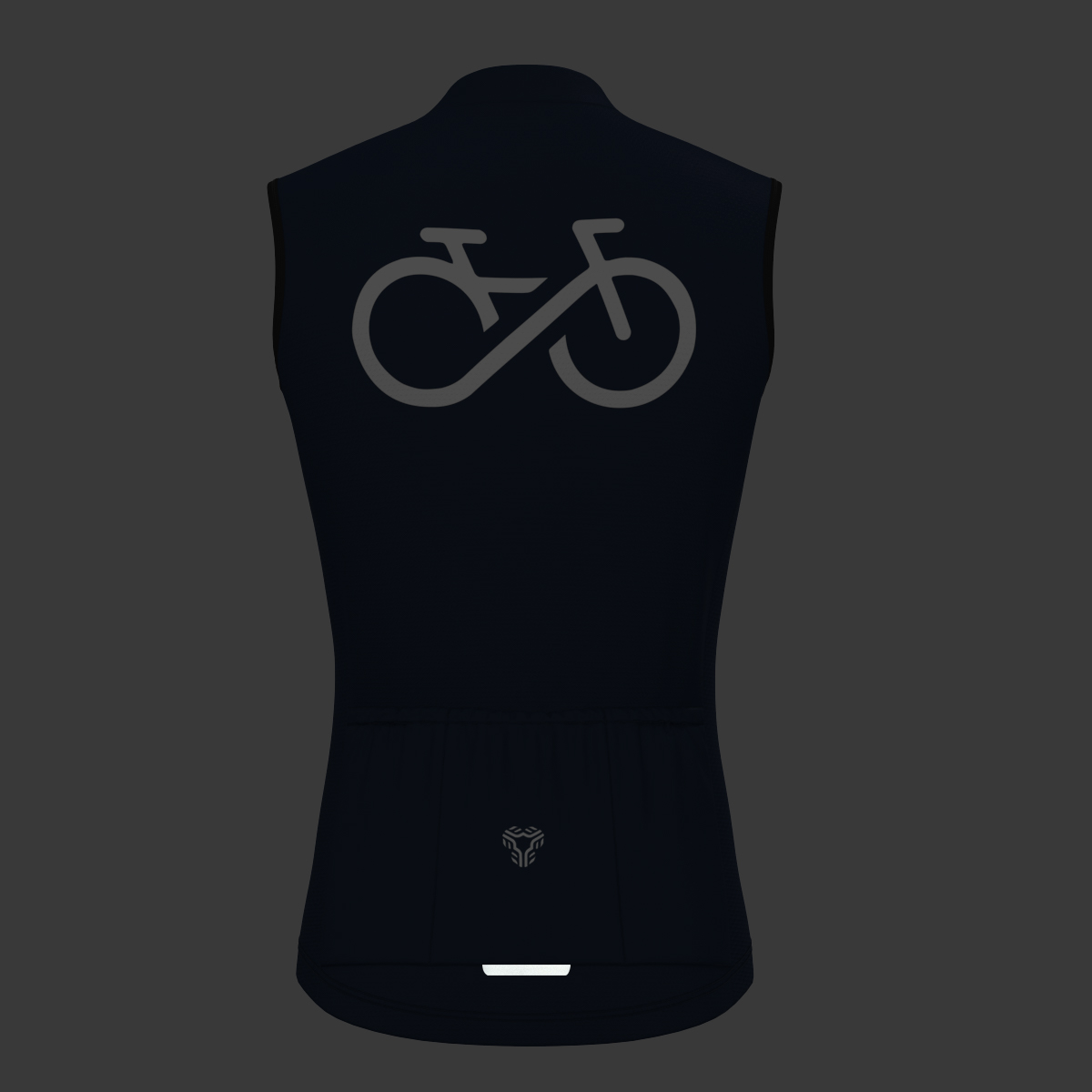 Men's Bike Forever Sleeveless Cycling Jersey - Navy