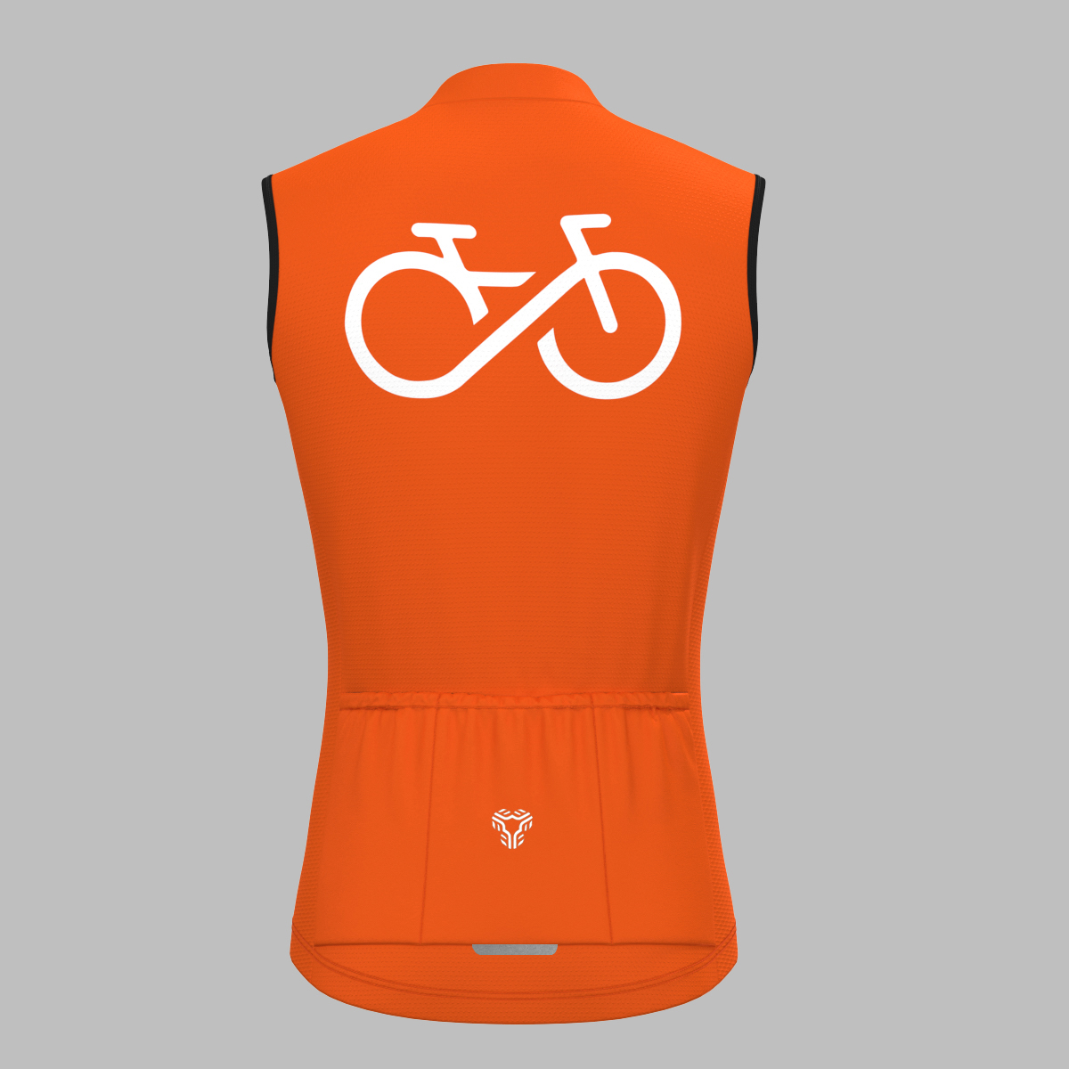 Men's Bike Forever Sleeveless Cycling Jersey - Tangerine