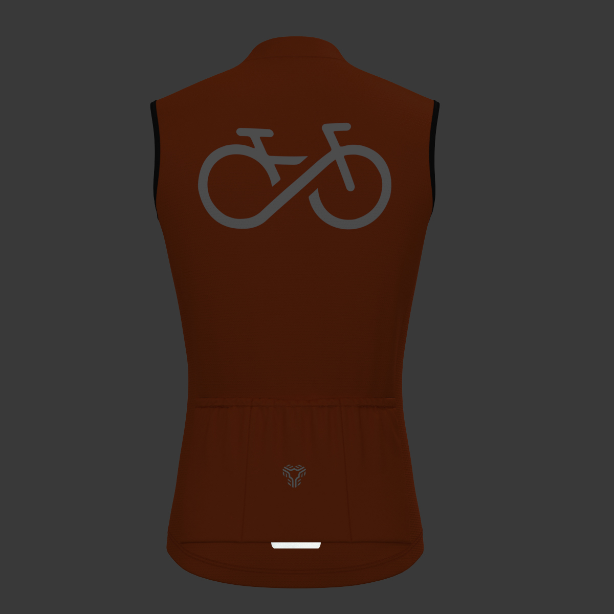 Men's Bike Forever Sleeveless Cycling Jersey - Tangerine