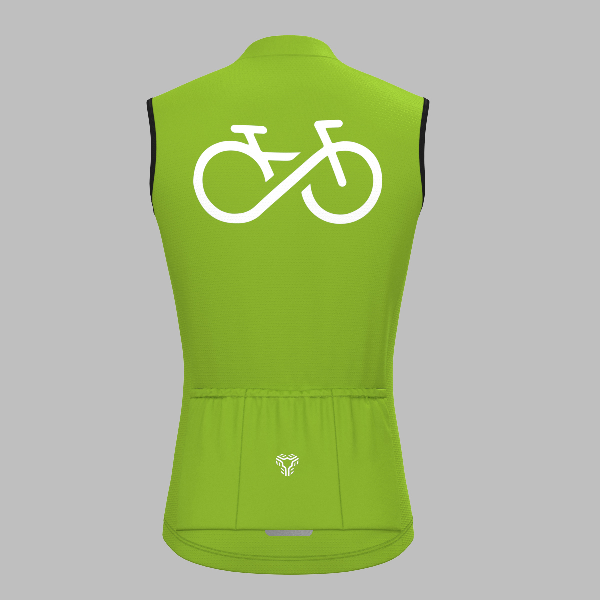 Men's Bike Forever Sleeveless Cycling Jersey - Wasabi
