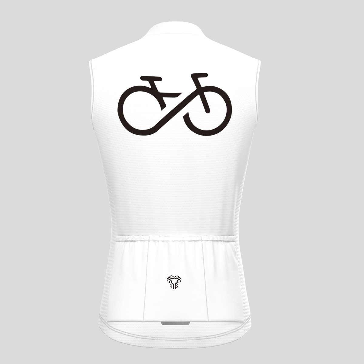 Men's Bike Forever Sleeveless Cycling Jersey - White