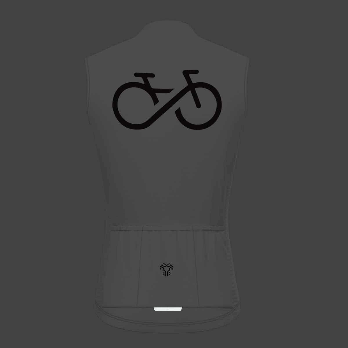 Men's Bike Forever Sleeveless Cycling Jersey - White