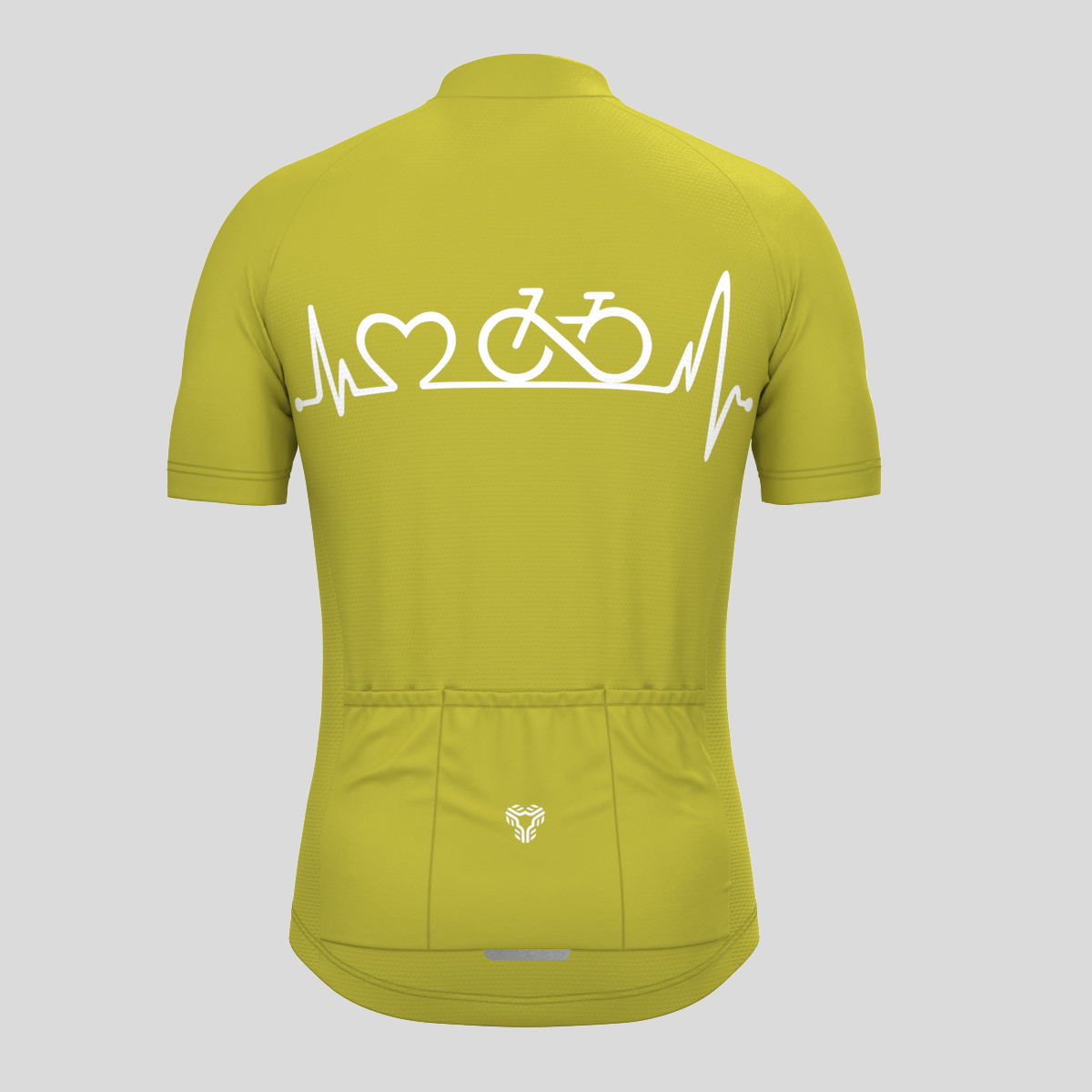 Bike Heartbeat Men's Cycling Jersey - Fern