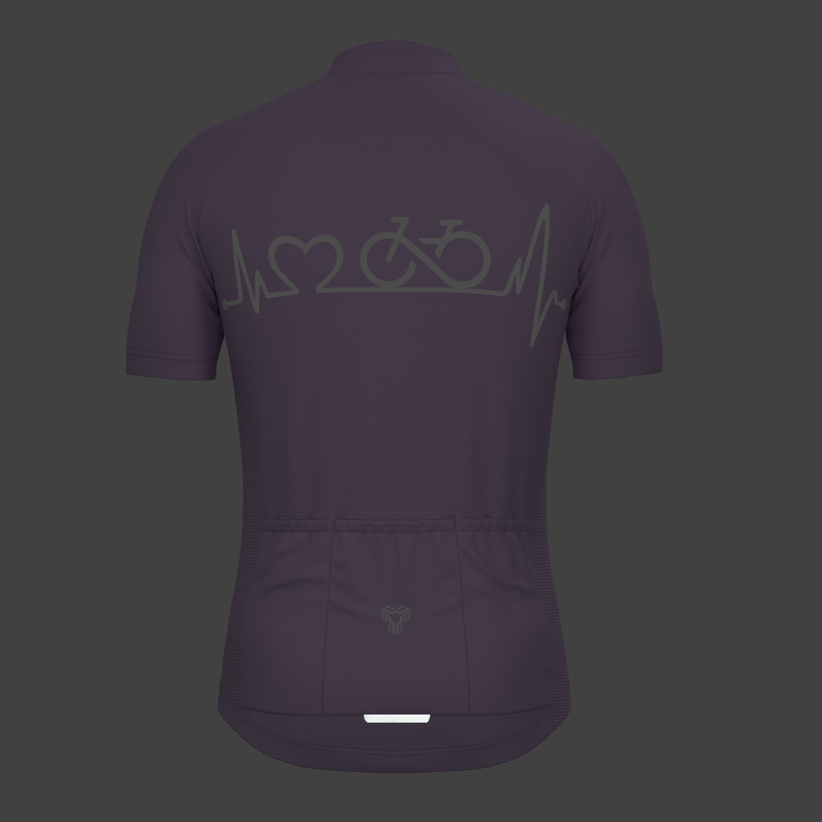 Bike Heartbeat Men's Cycling Jersey - Haze