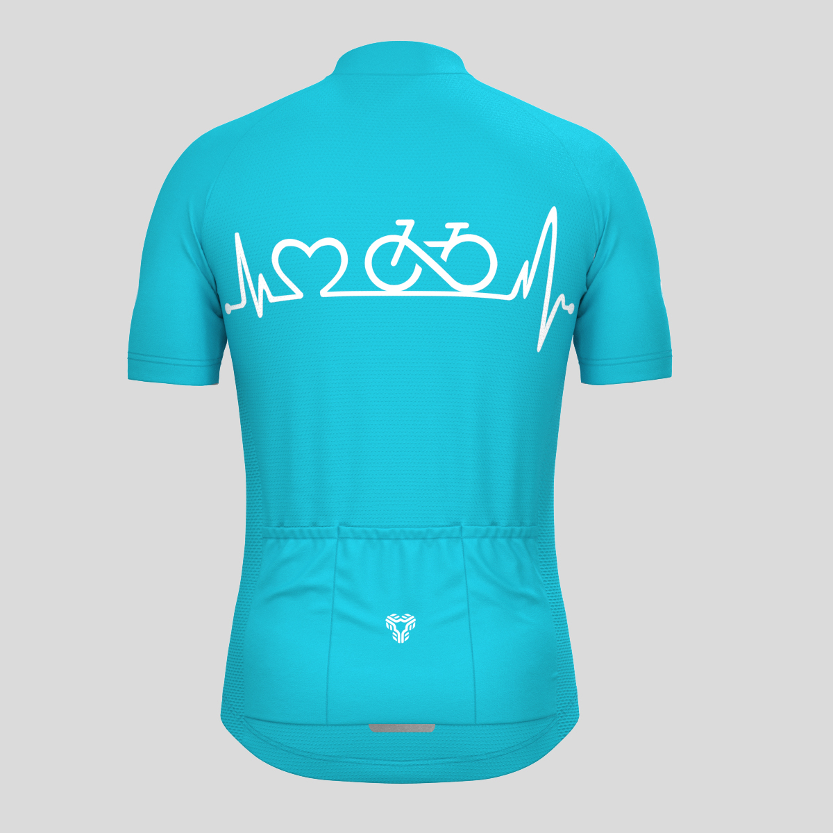 Bike Heartbeat Men's Cycling Jersey - Ocean