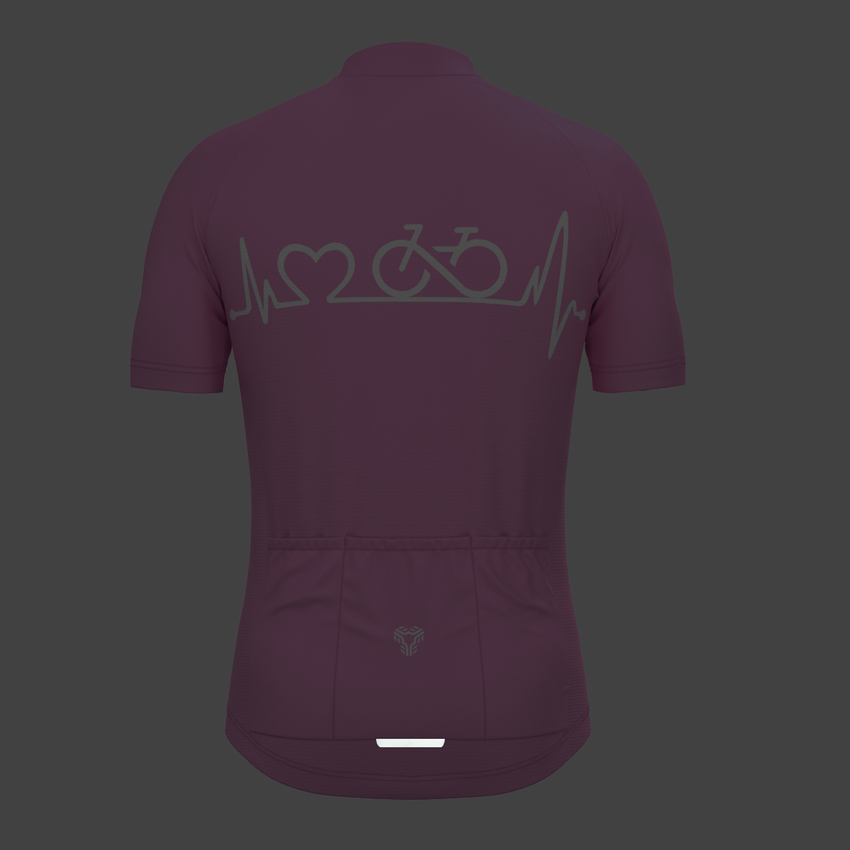 Bike Heartbeat Men's Cycling Jersey - Neo Pink