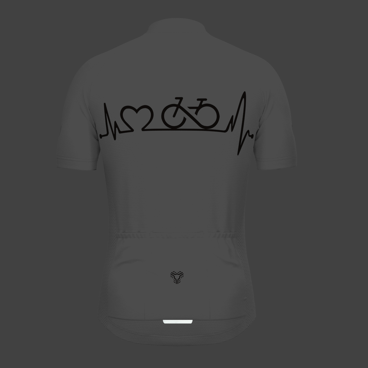 Bike Heartbeat Men's Cycling Jersey - White