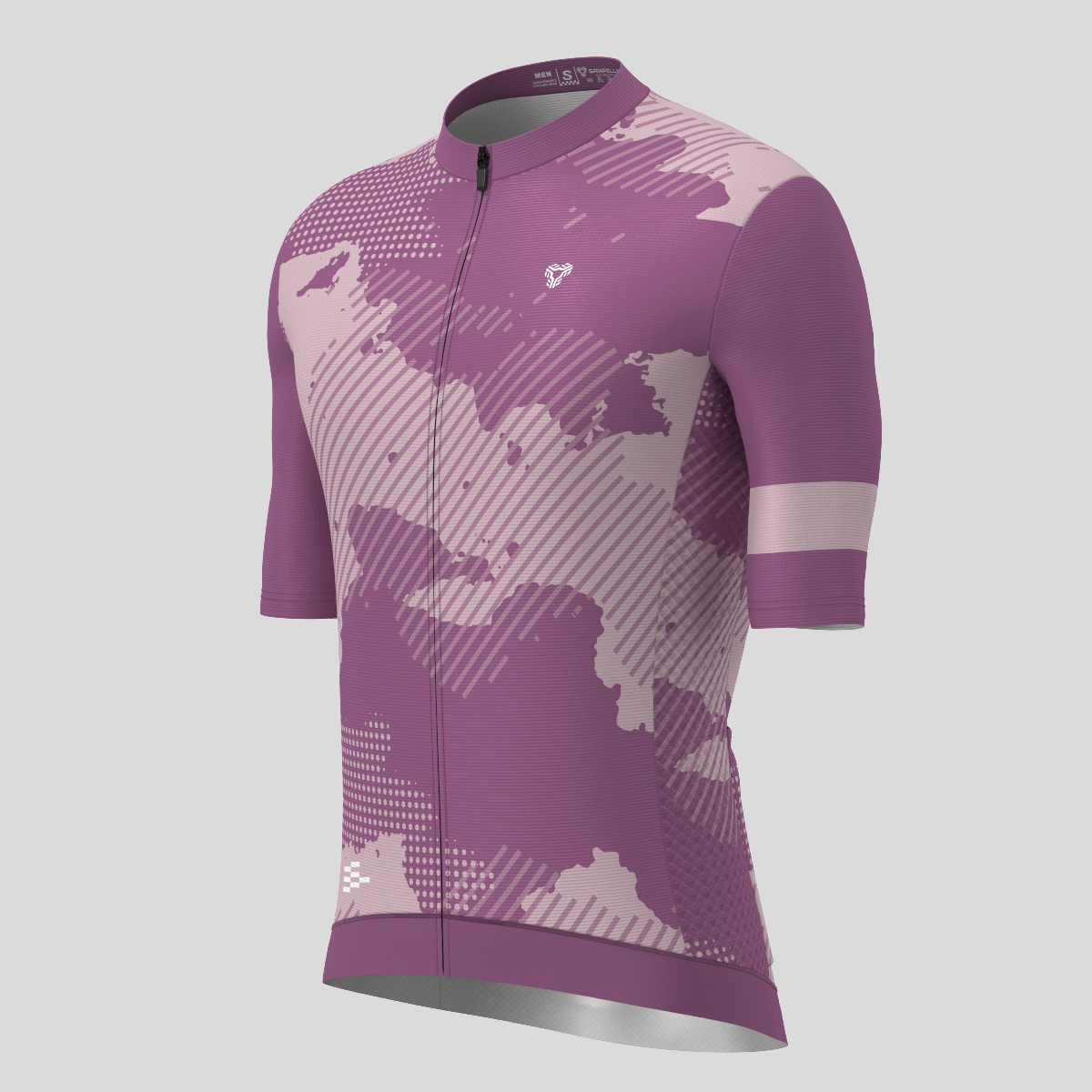 Blend Dots Stripes Men's Cycling Jersey - Dusk