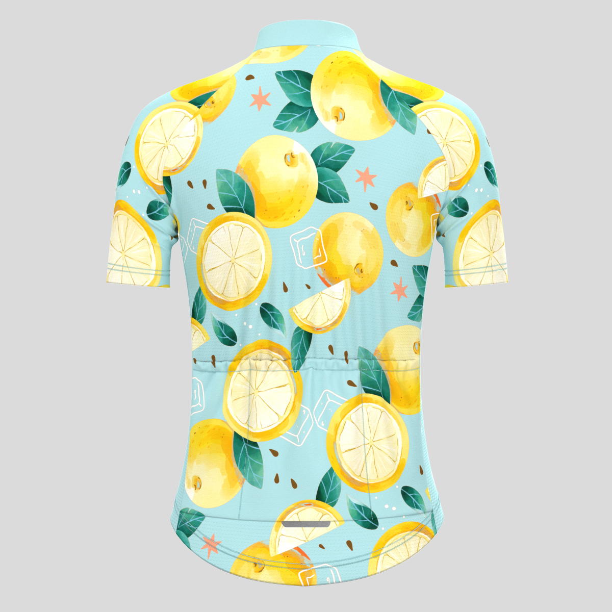 Classic Orange Men's Cycling Jersey - Blue