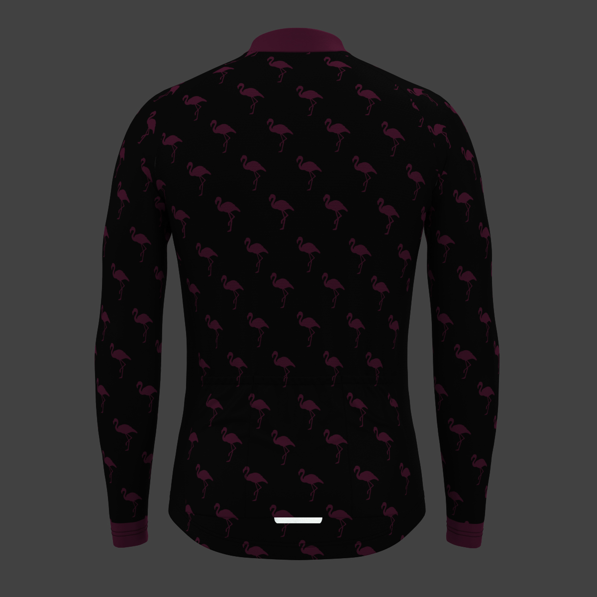 Flamingo Men's LS Cycling Jersey - Pink/Black