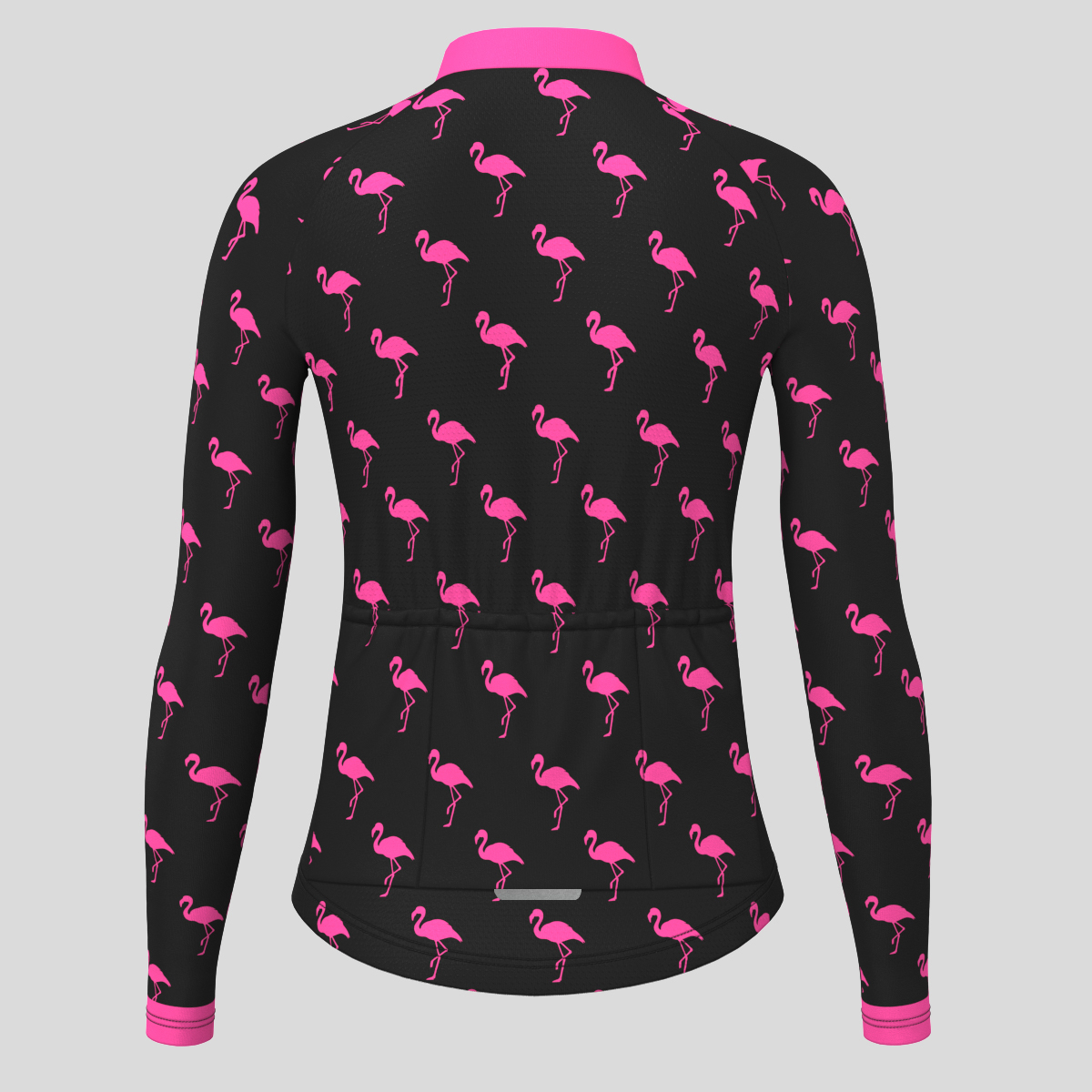 Flamingo Women's LS Cycling Jersey - Pink/Black