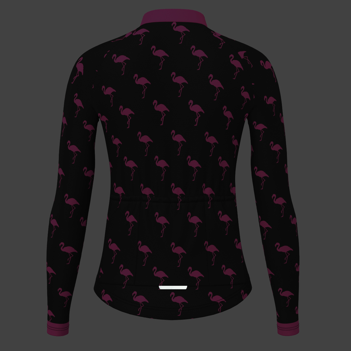 Flamingo Women's LS Cycling Jersey - Pink/Black