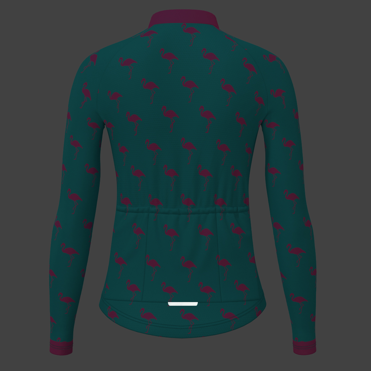 Flamingo Women's LS Cycling Jersey - Pink/Blue