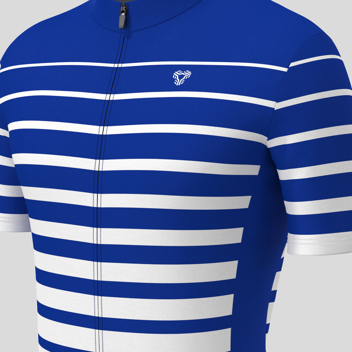 Gradient Stripes Men's Jersey - Racing Blue