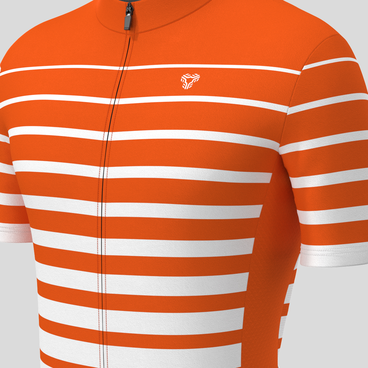 Gradient Stripes Men's Jersey - Tangerine