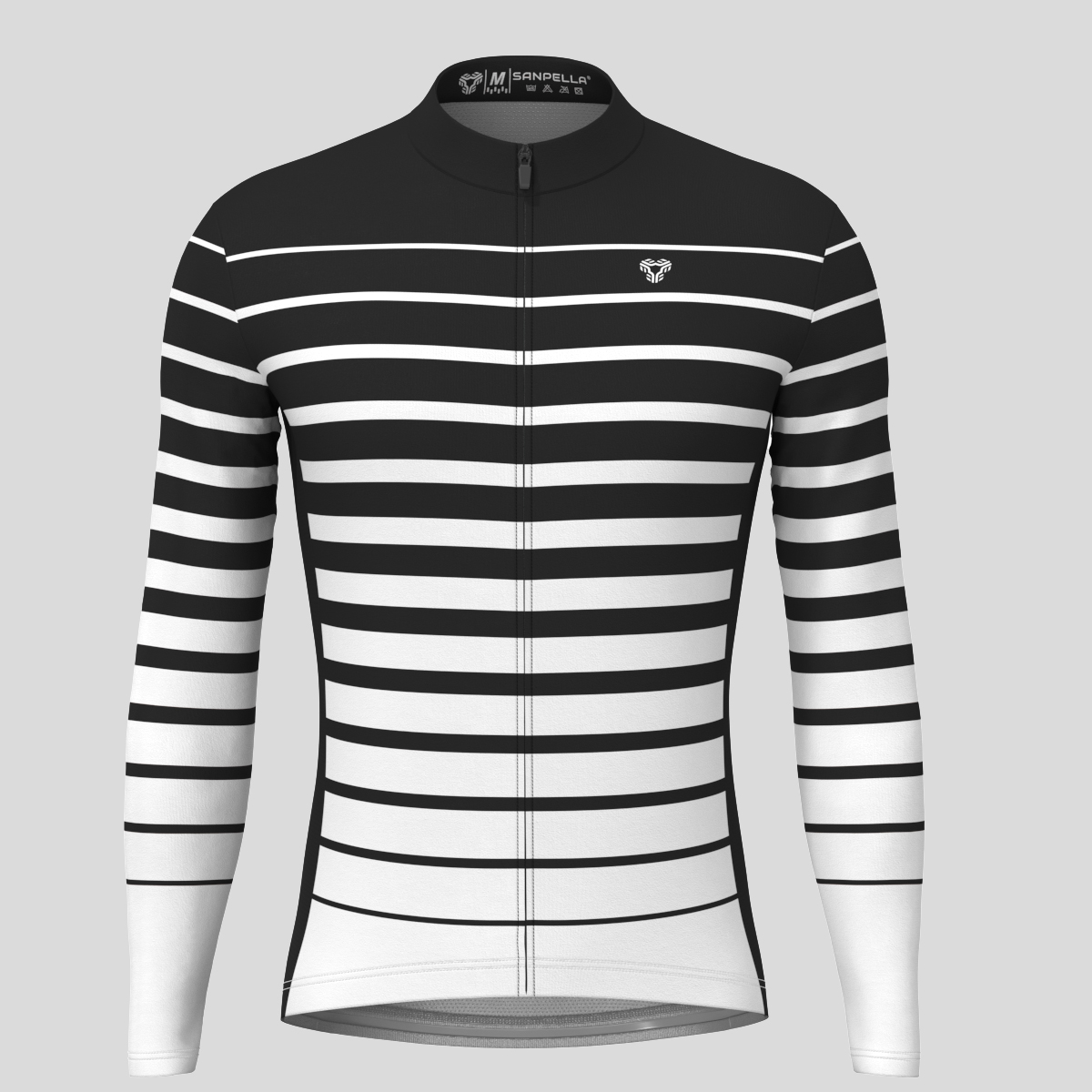 Gradient Stripes Men's LS Jersey - Black