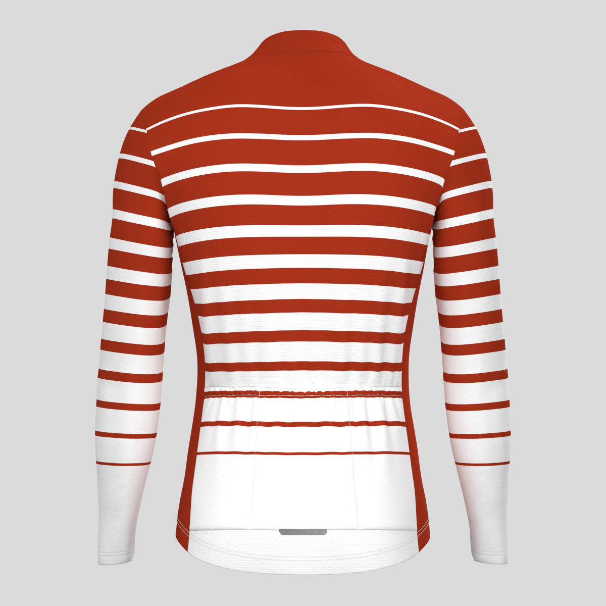 Gradient Stripes Men's LS Jersey -Brick