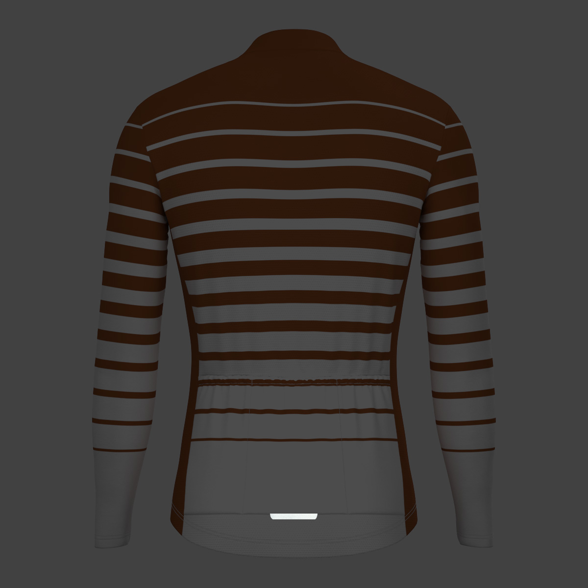 Gradient Stripes Men's LS Jersey - Caramel 
