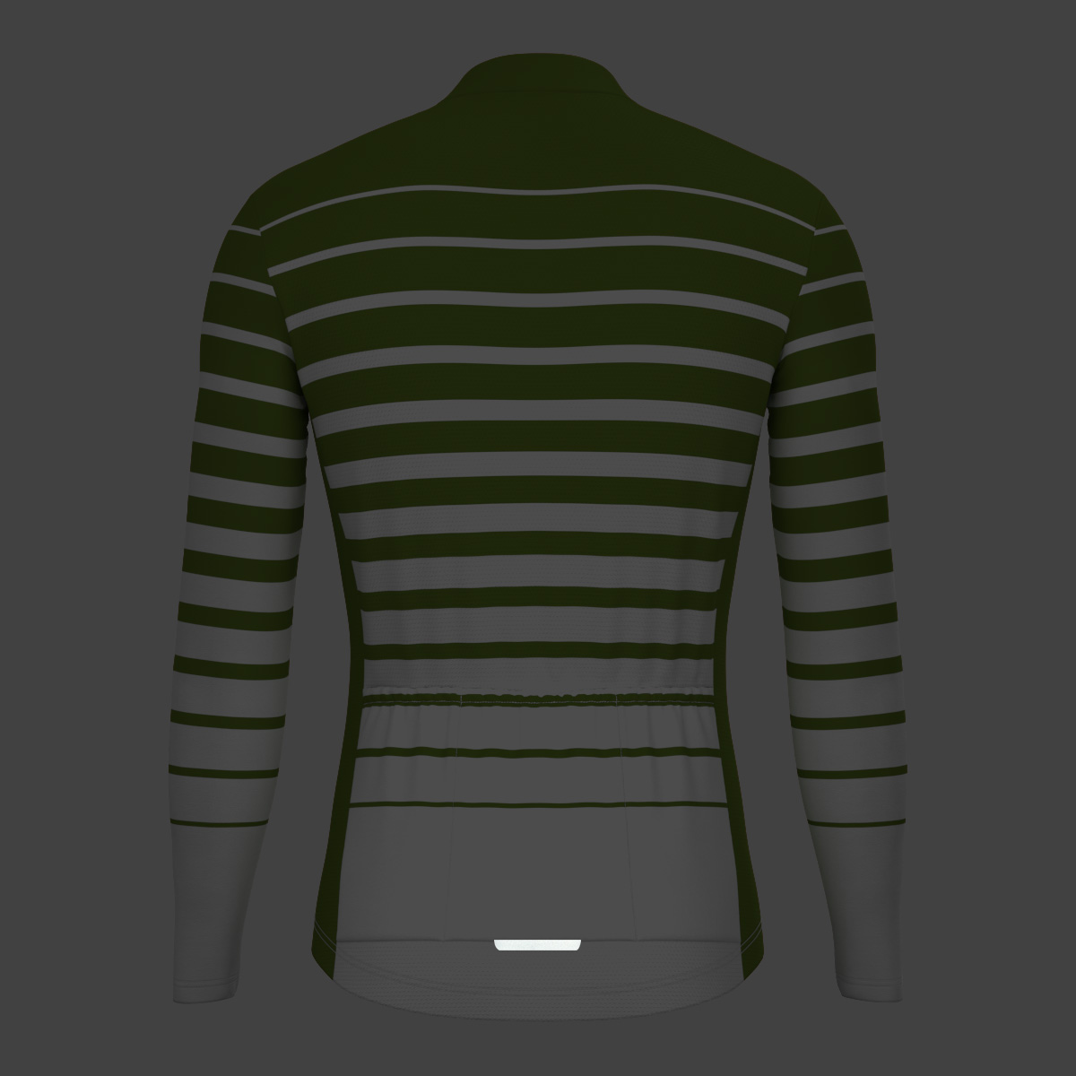 Gradient Stripes Men's LS Jersey - Forest 