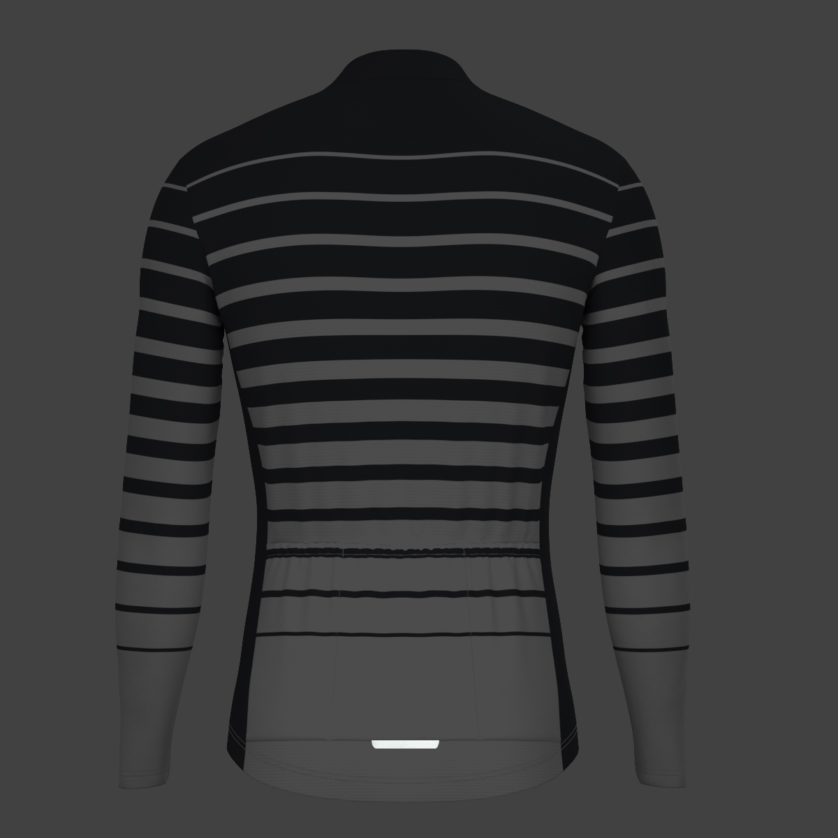Gradient Stripes Men's LS Jersey - Graphite