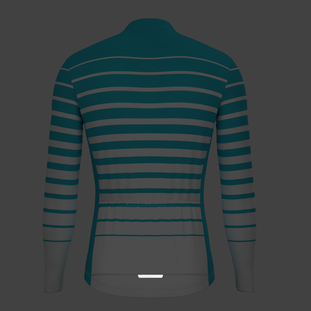Gradient Stripes Men's LS Jersey - Ocean