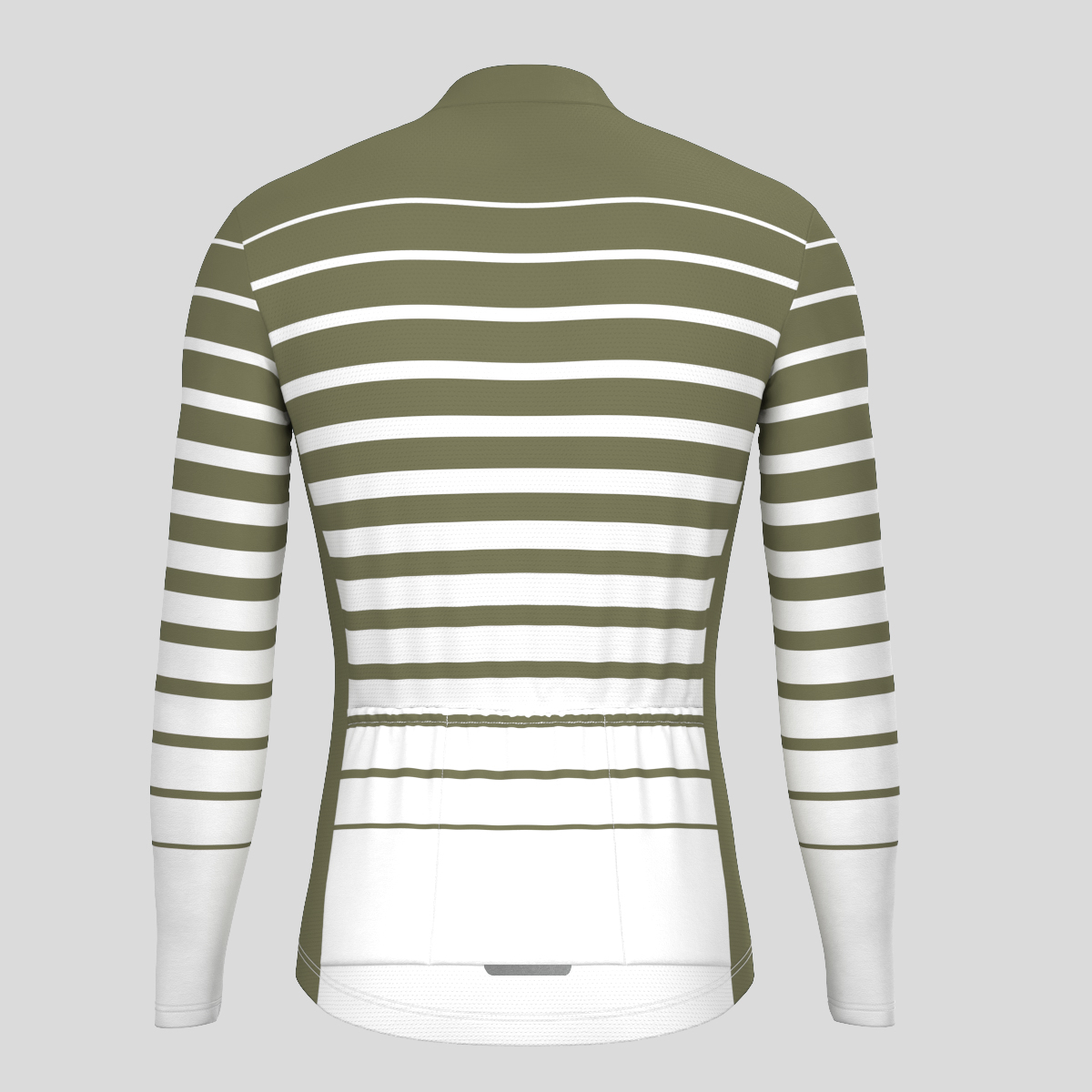 Gradient Stripes Men's LS Jersey - Olive
