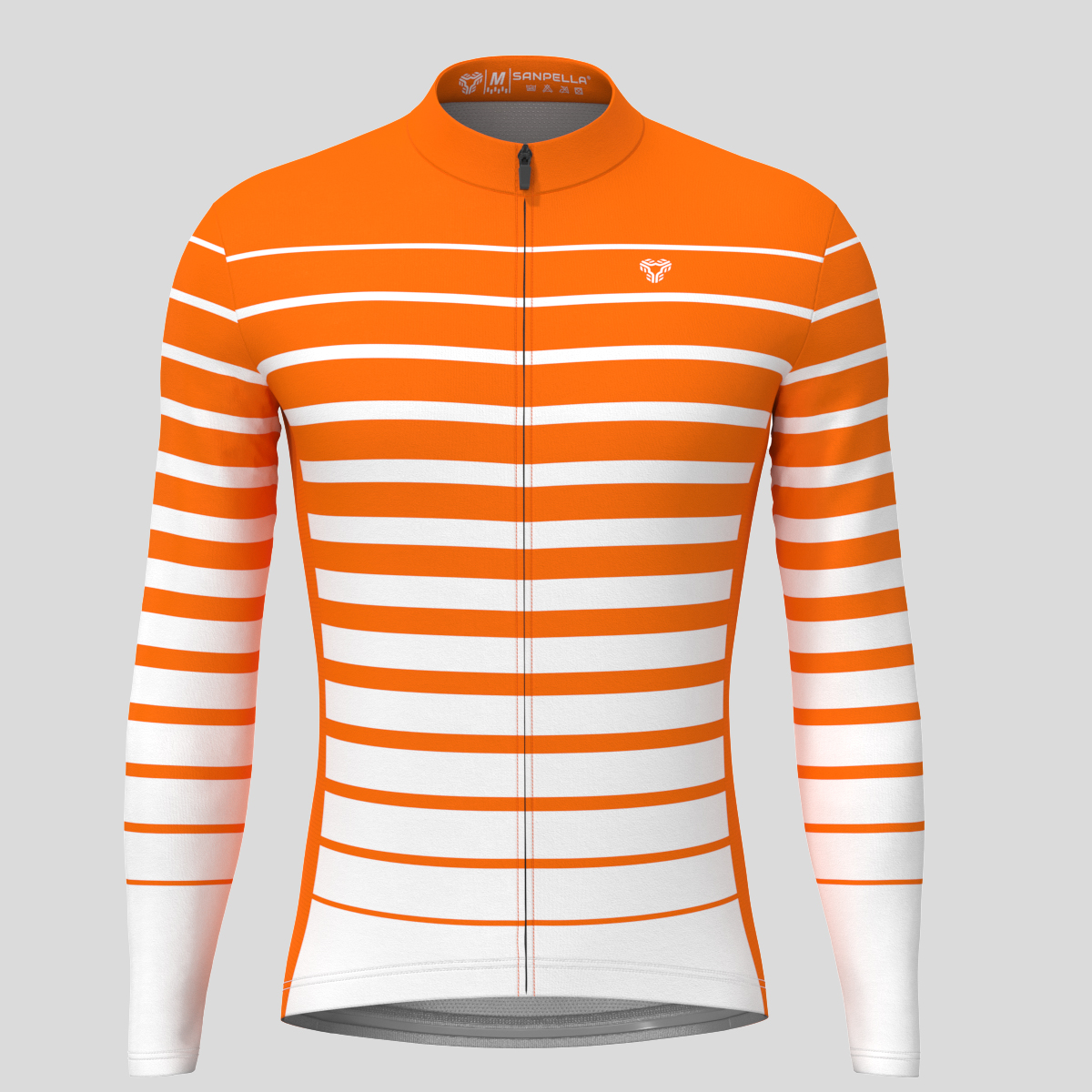 Gradient Stripes Men's LS Jersey - Orange