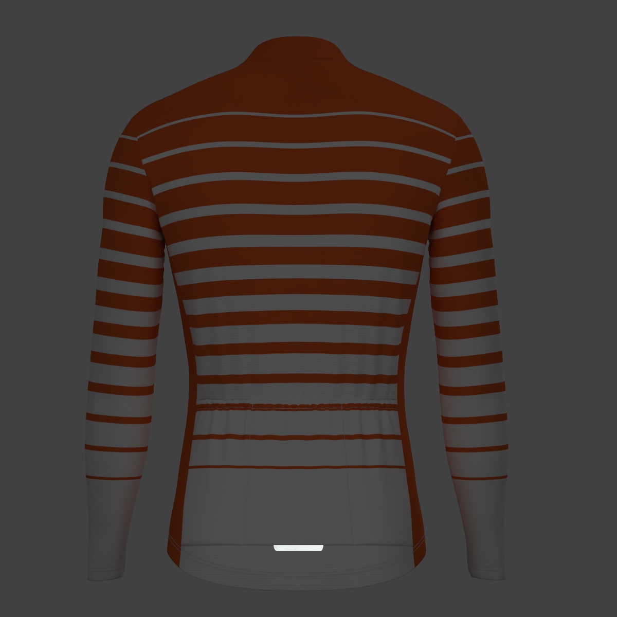 Gradient Stripes Men's LS Jersey - Tangerine