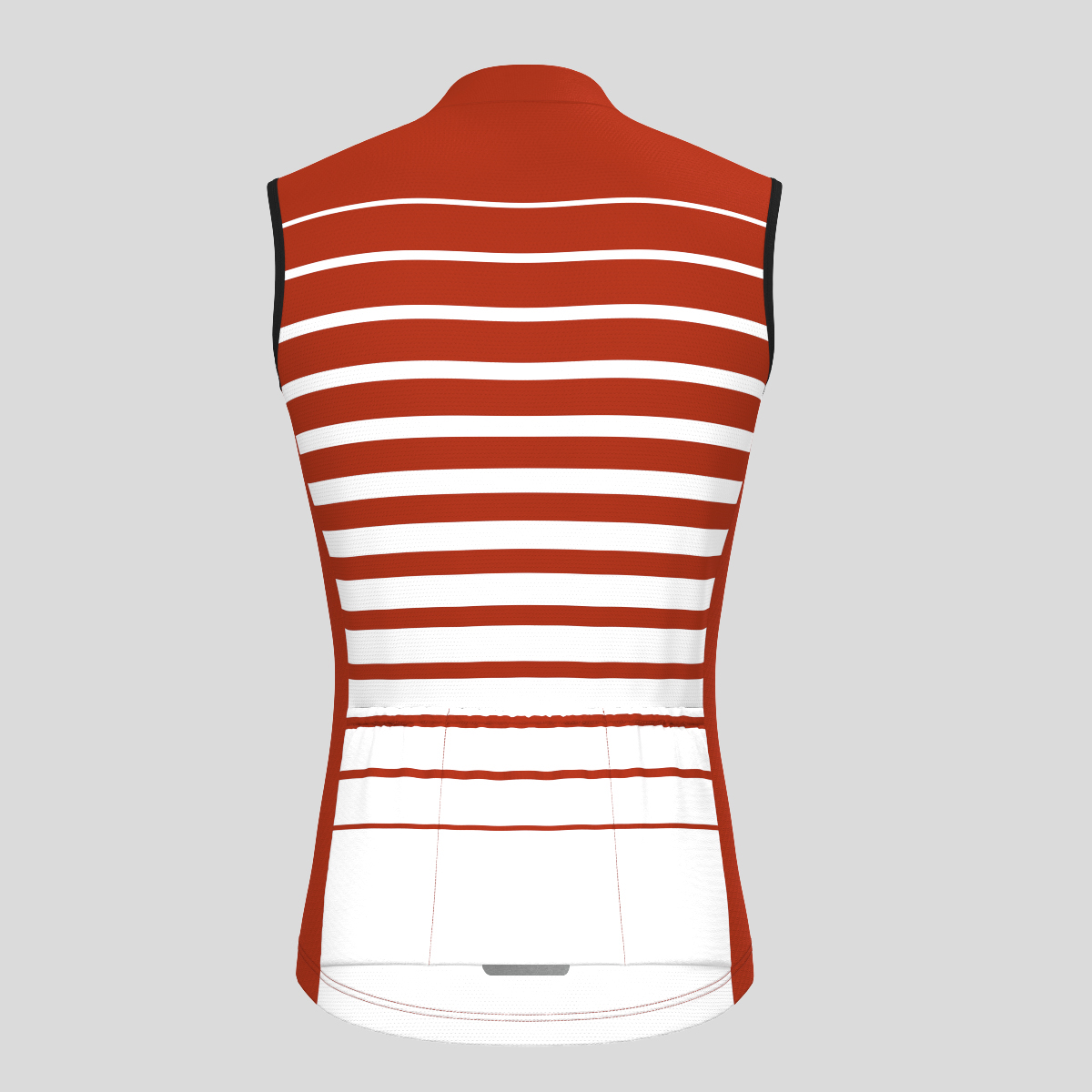 Gradient Stripes Men's Sleeveless Jersey - Brick