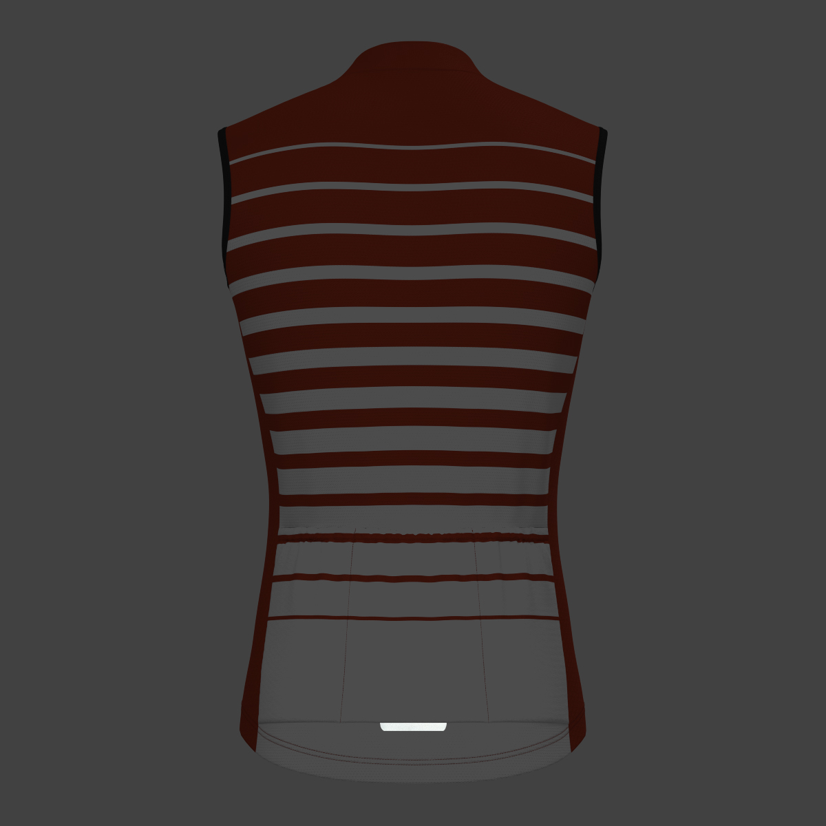 Gradient Stripes Men's Sleeveless Jersey - Brick