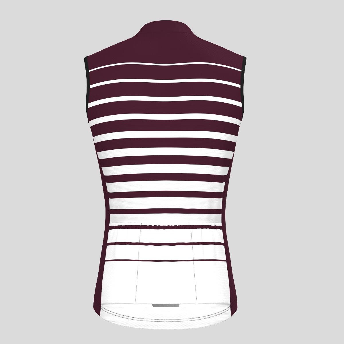 Gradient Stripes Men's Sleeveless Jersey - Burgundy