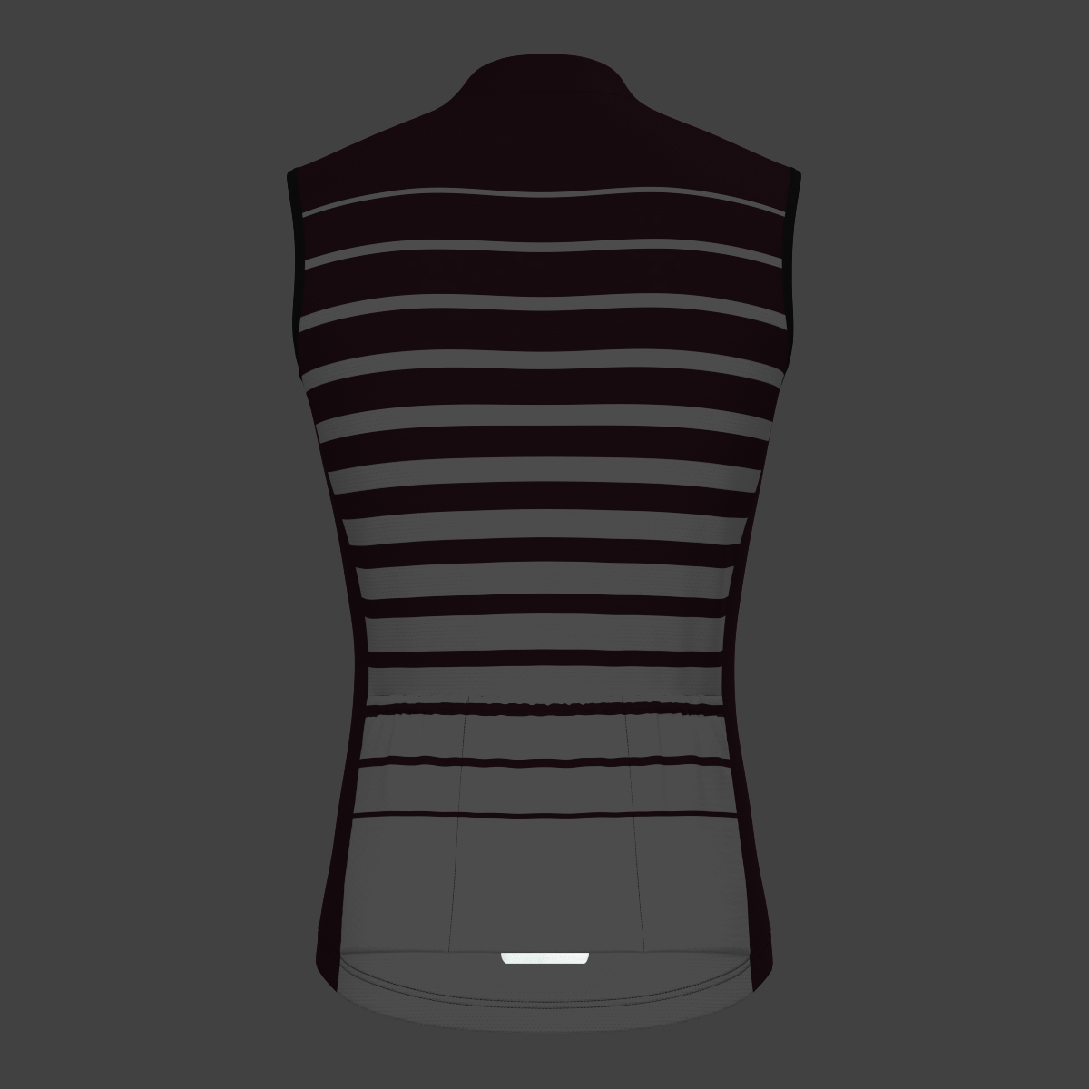 Gradient Stripes Men's Sleeveless Jersey - Burgundy