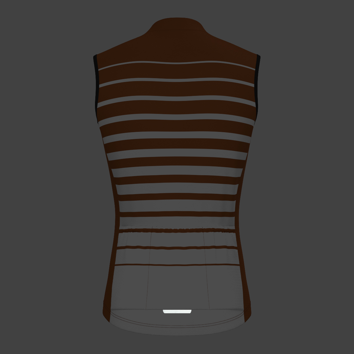 Gradient Stripes Men's Sleeveless Jersey - Caramel