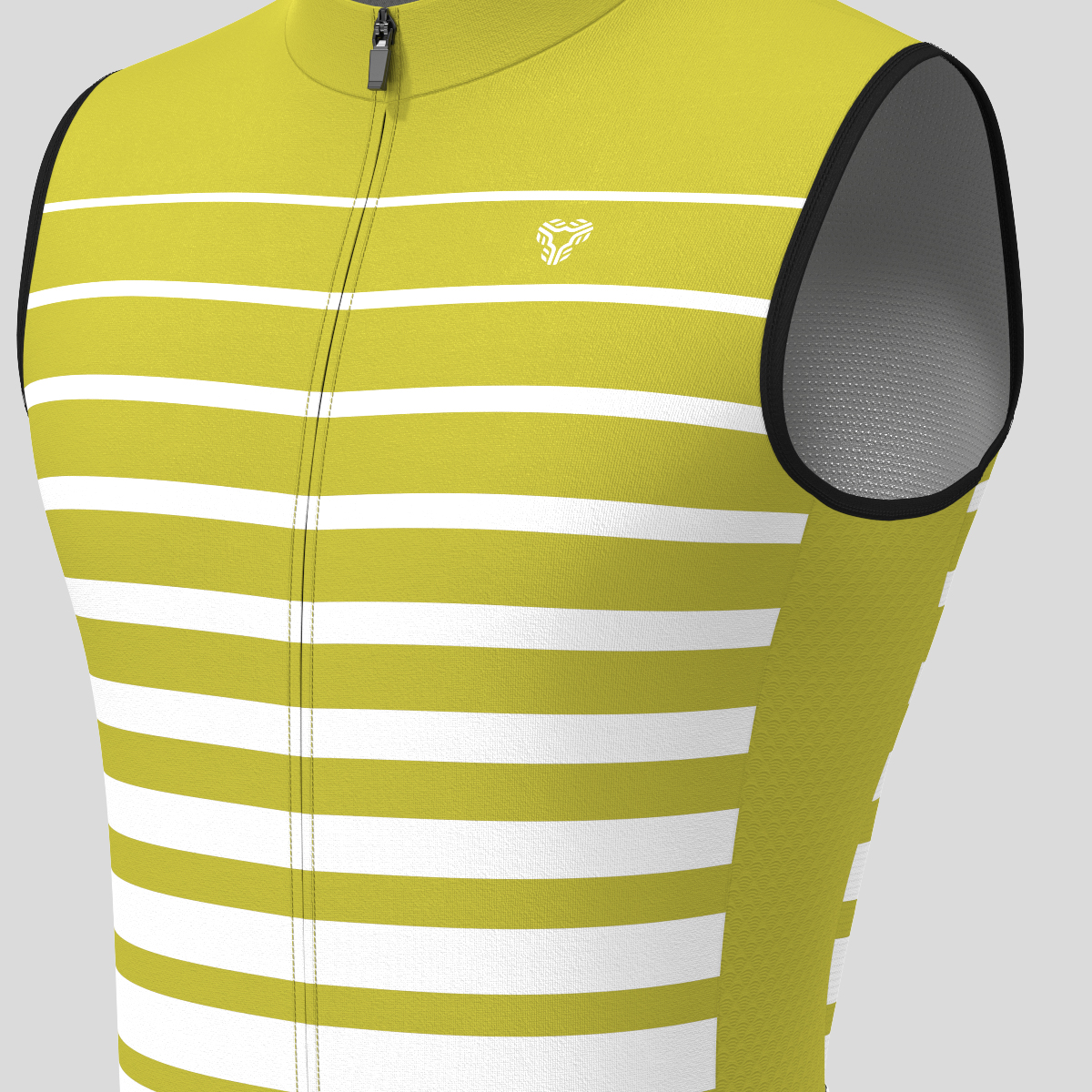 Gradient Stripes Men's Sleeveless Jersey - Fern