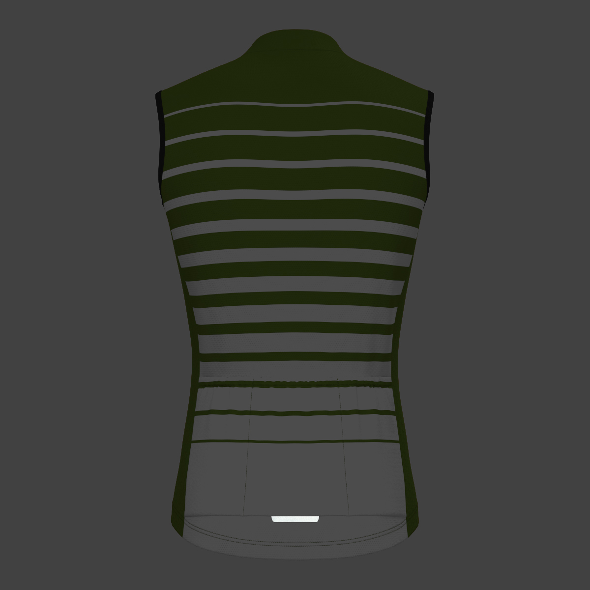 Gradient Stripes Men's Sleeveless Jersey - Forest