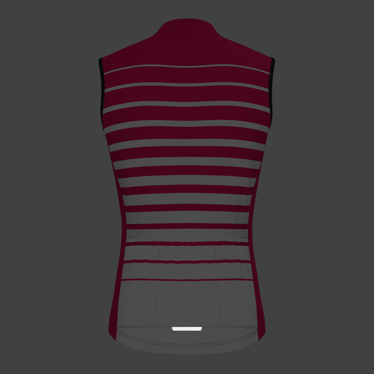 Gradient Stripes Men's Sleeveless Jersey - Jester red