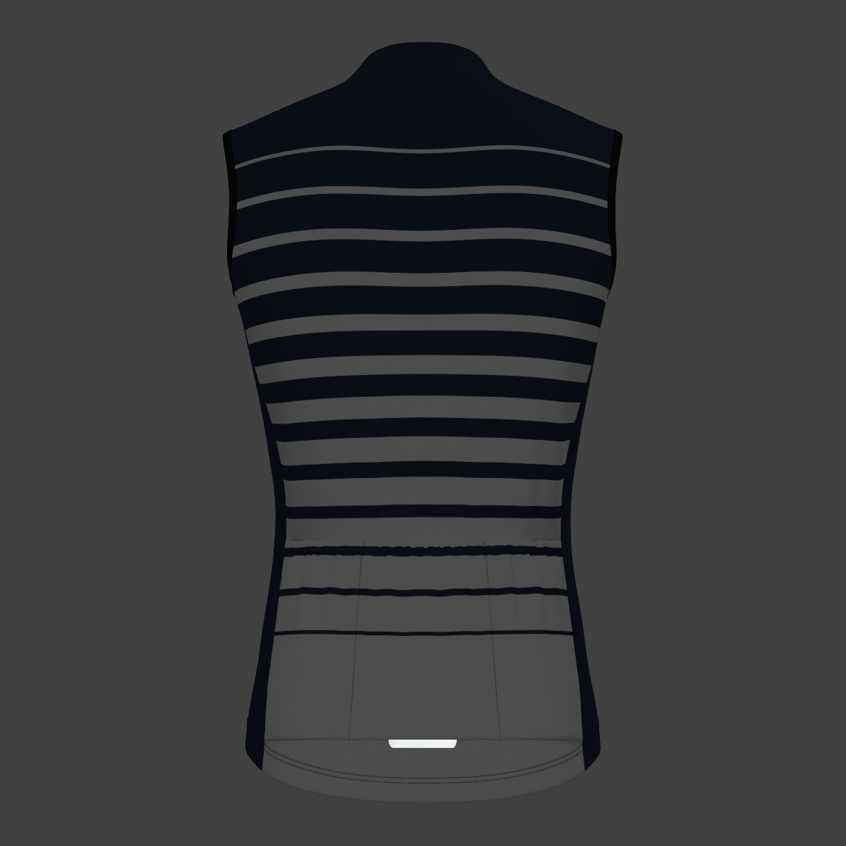 Gradient Stripes Men's Sleeveless Jersey - Navy