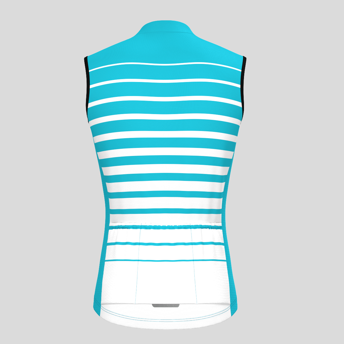 Gradient Stripes Men's Sleeveless Jersey - Ocean