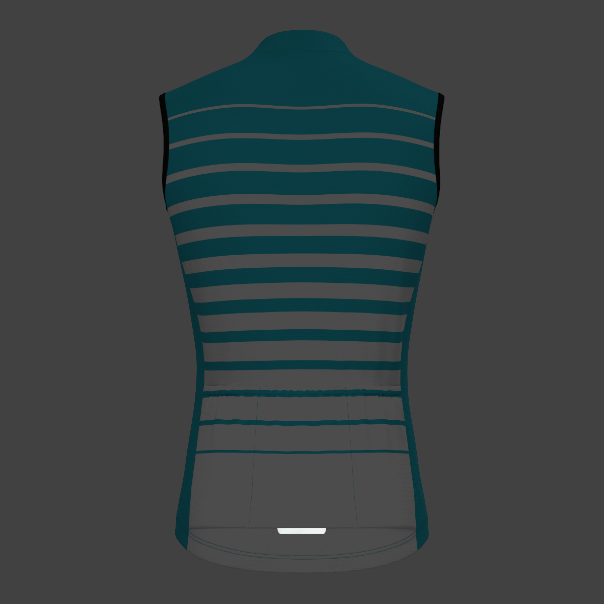 Gradient Stripes Men's Sleeveless Jersey - Ocean