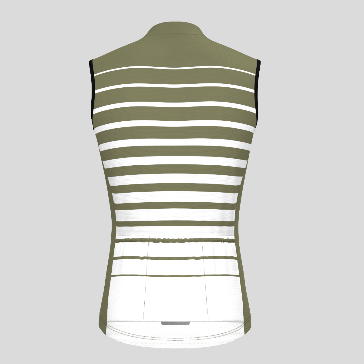Gradient Stripes Men's Sleeveless Jersey - Olive