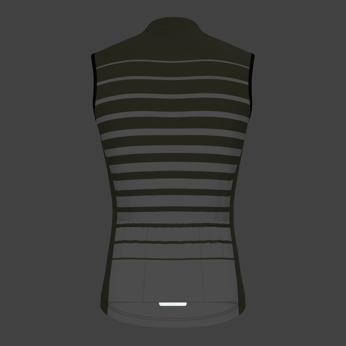 Gradient Stripes Men's Sleeveless Jersey - Olive