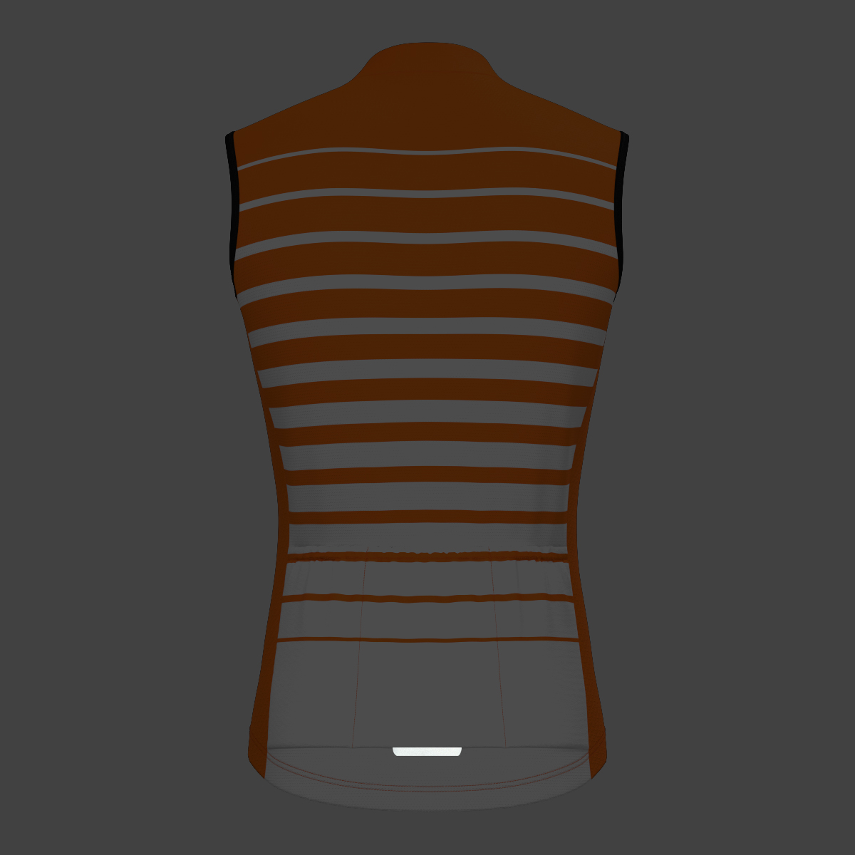 Gradient Stripes Men's Sleeveless Jersey - Orange