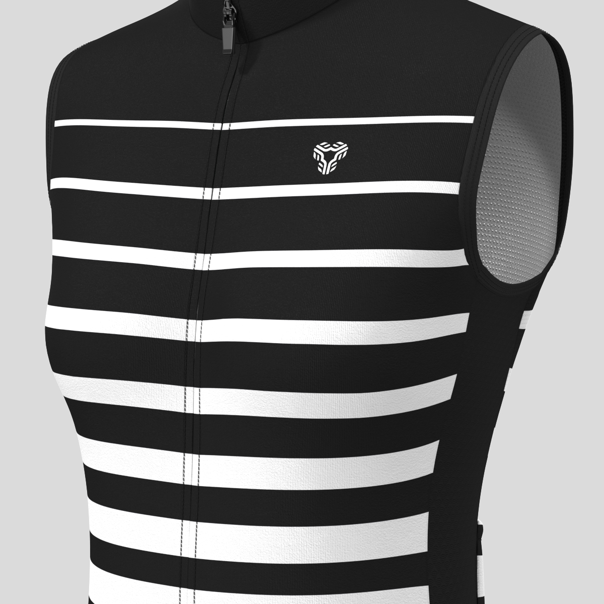 Gradient Stripes Women's Jersey - Black/White